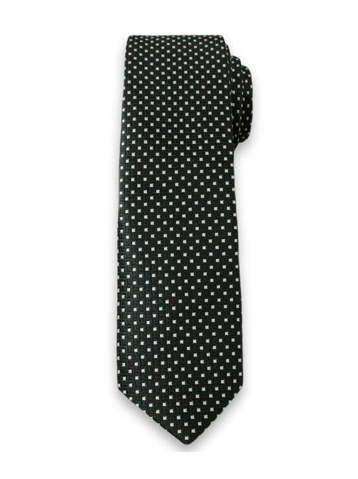 Fekete kockás férfi nyakkendő