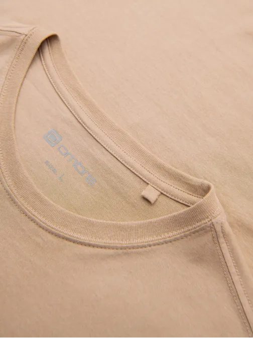 Homok színű hosszú ujjú póló V1 LSPT-0116