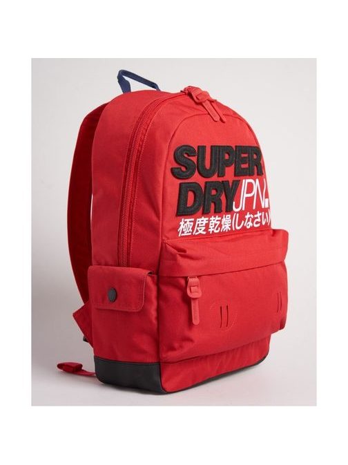 Eredeti piros hátizsák Superdry Montauk Montana