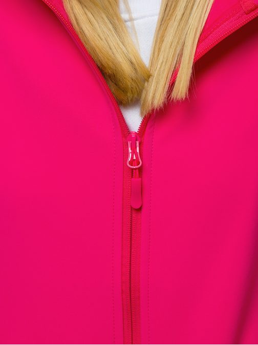 Stílusos mély rózsaszín női softshell kabát JS/HH018/28