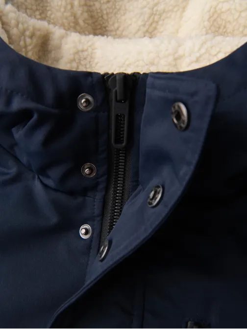 Férfi meleg kabát kék színben V6 OM-JAHP-0302 OM-JAHP-0302