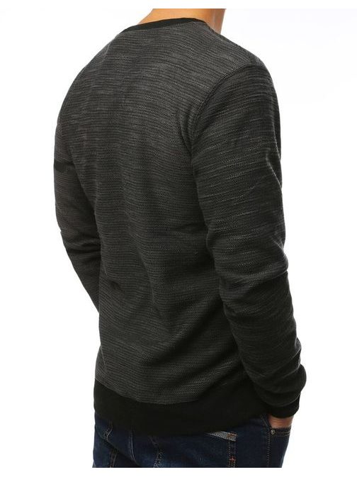 Modern antracit szürke pulóver