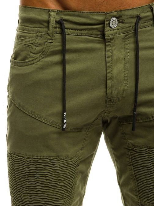 Khaki színű rövid nadrág OZONEE RF/HT1707