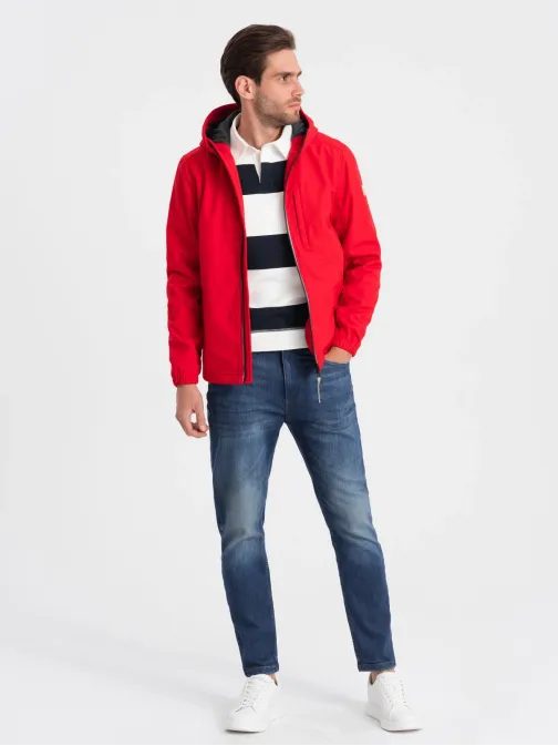 Piros sportos dzseki V6 JANP-0137