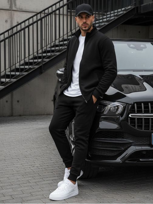 Modern fekete egyszerű felső