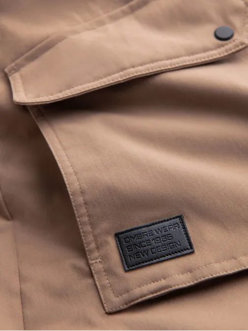 Trendi bézs téli parka kabát  V1 JALJ-0181