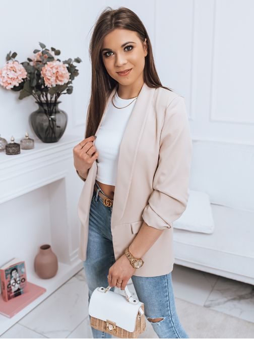 Modern bézs női zakó Grande