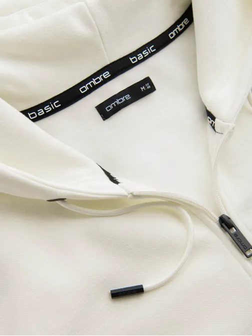 Pamut pulóver férfiaknak krém v5 om-ssbz-0160