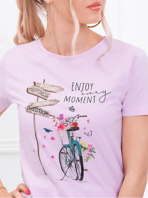 Divatos rózsaszín női póló SLR030