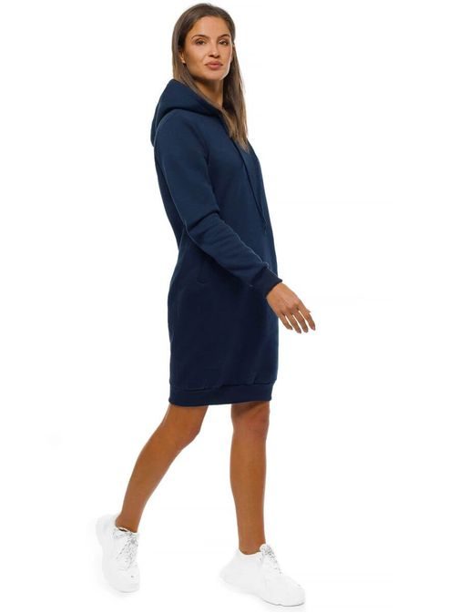Különleges gránit színű női pulóver kapucnival JS/YS10005/25