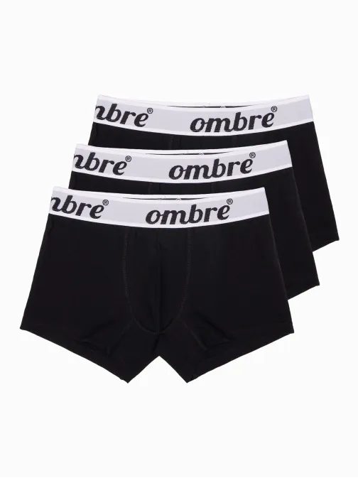 Fekete boxeralsó szett U159 (3 db)