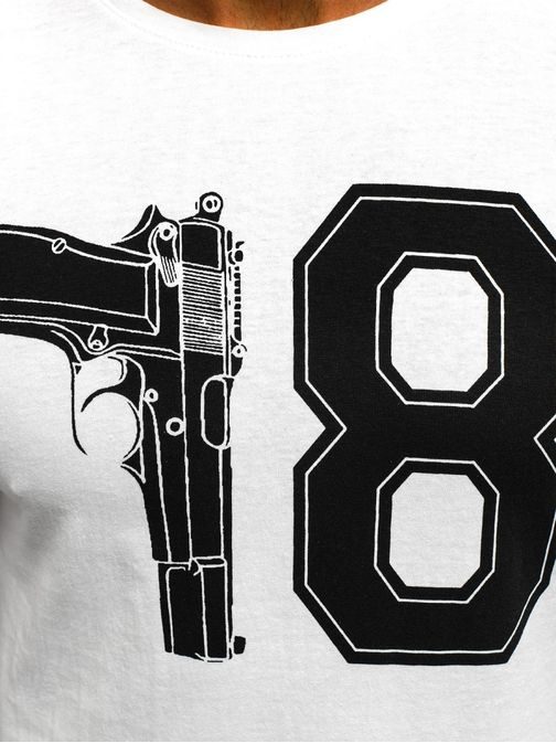 Fehér póló felirattal "GAME OVER" O/1174