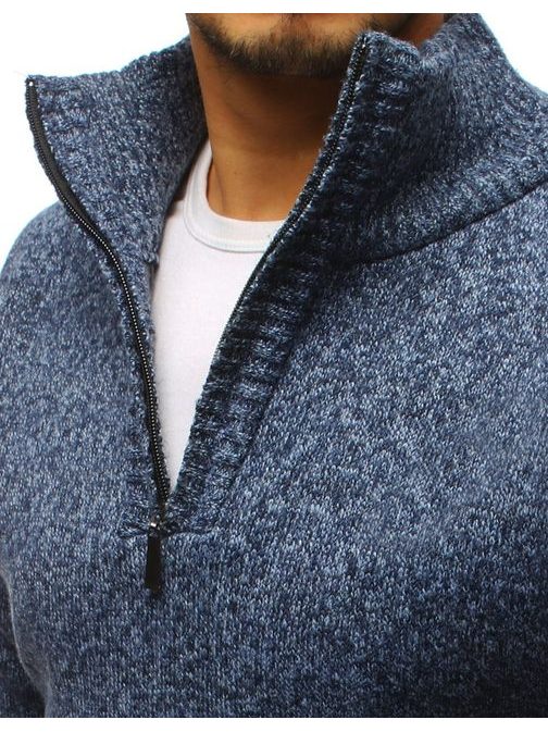 Elegáns kék pulóver