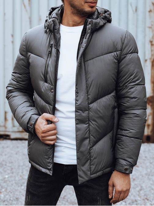 Trendi steppelt szürke dzseki