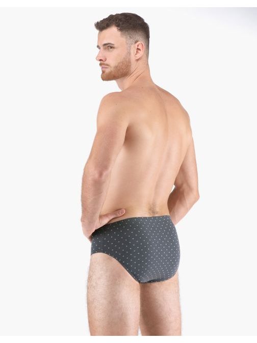 Sötétszürke mintás férfi  alsónadrág