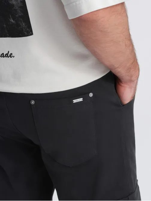 Fekete férfi cargo nadrág V4 PACG-0197