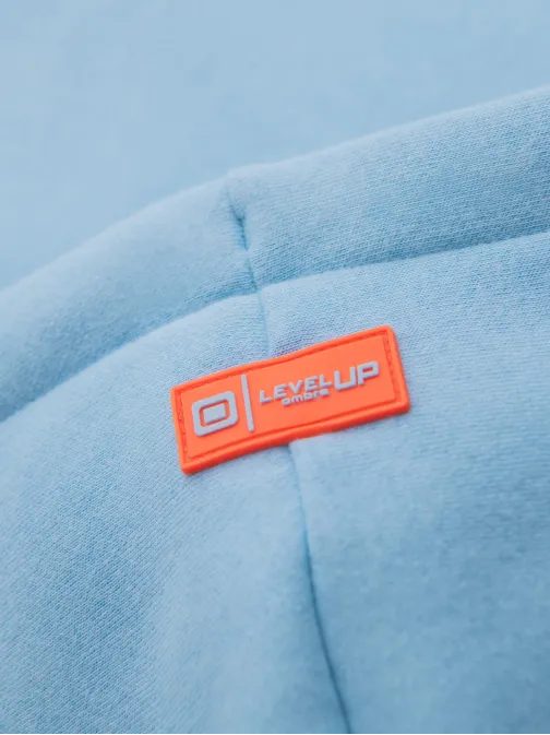 Pasztellkék unisex pulóver V8 SNBC-0105