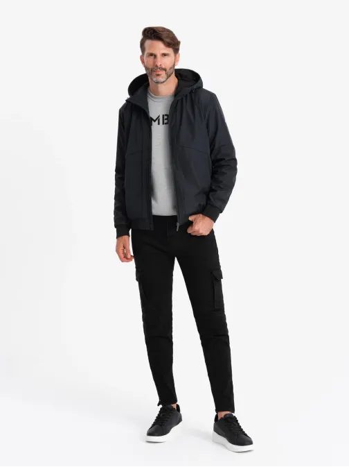 Fekete átmeneti sportos dzseki  V4 JANP-0149