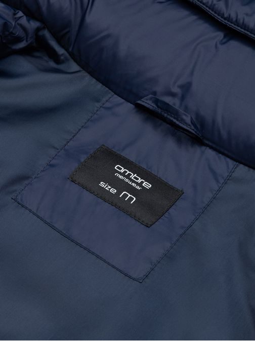 Sötét kék steppelt dzseki  C551