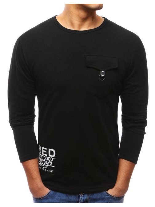 Fekete hosszú ujjú póló