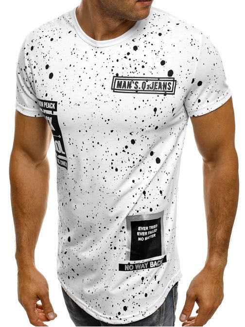 Feltűnő fehér festék fröcskölt póló J.STYLE SS175 T