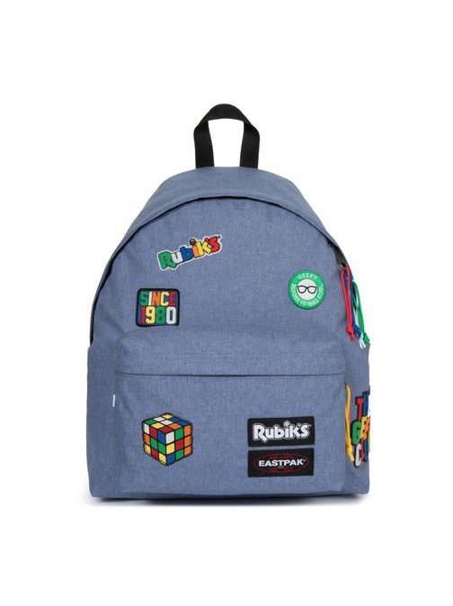 Kék hátizsák hímzett címkékkel Eastpak Rubik