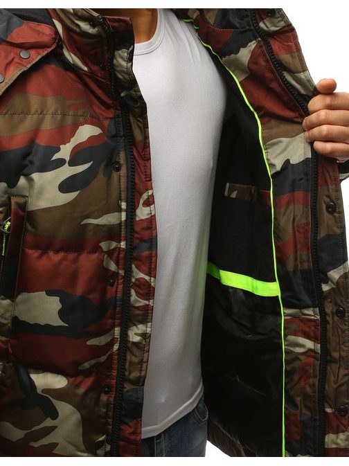 Terepmintás parka kabát