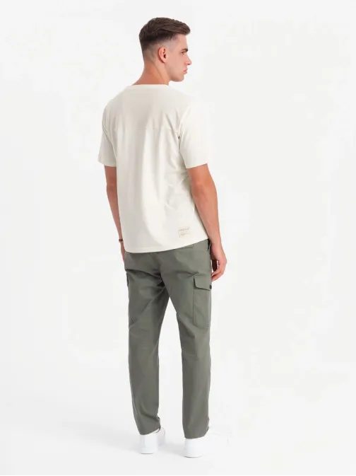 Egyedi fehér póló zsebbel V8 TSCT-0171