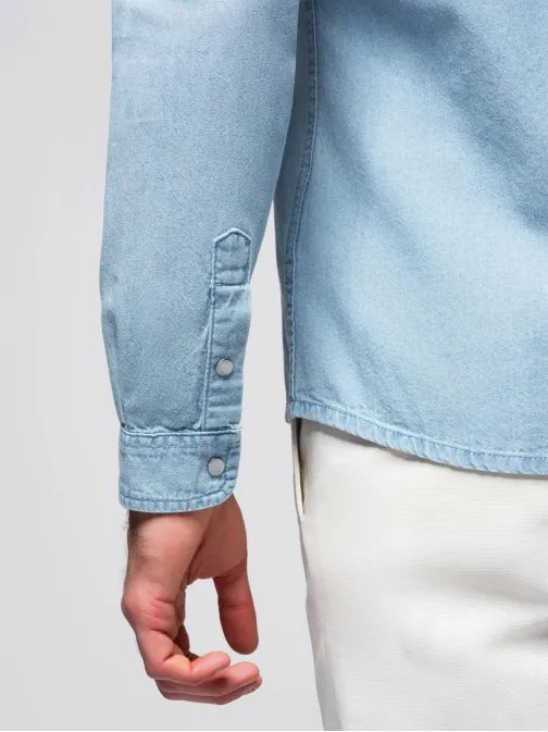 Világoskék ing DENIM V1 SHDS-0210