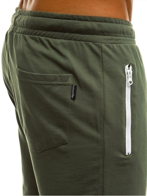 Egyszerű zöld rövid nadrág OZONEE O/2419