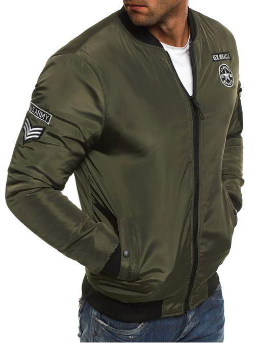 Eredeti khaki bomber dzseki J.STYLE AK92