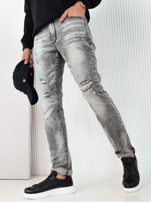 Stílusos szürke farmer nadrág férfiaknak