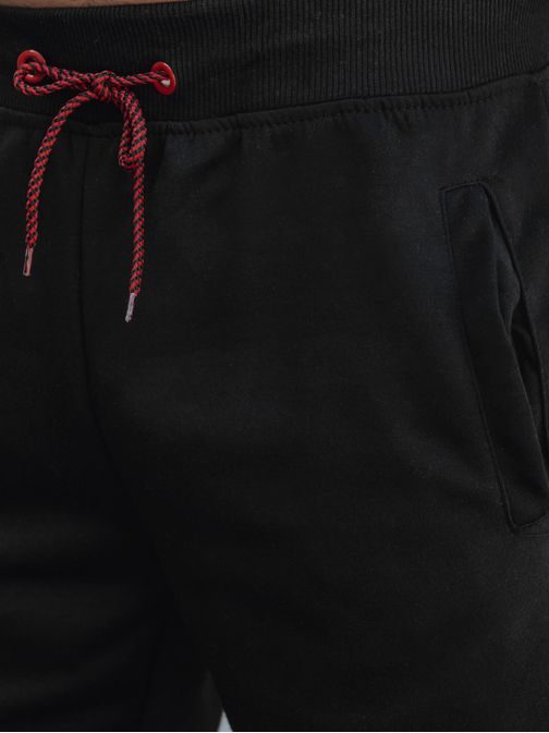 Férfi dizájner melegítőnadrág fekete színben