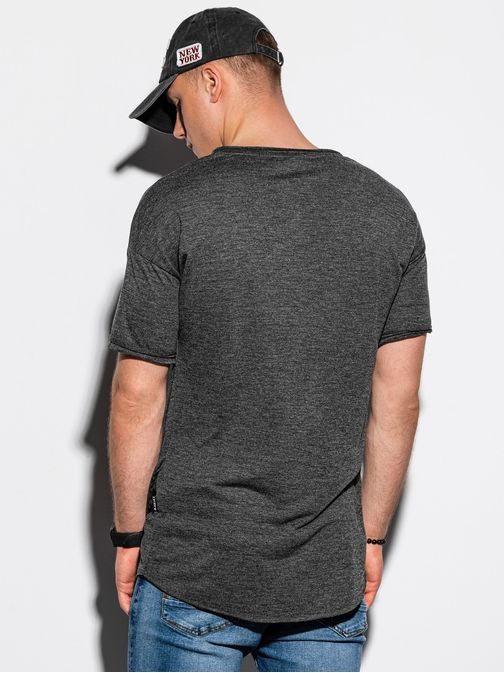 Eredeti sötét szürke hosszított póló S1216