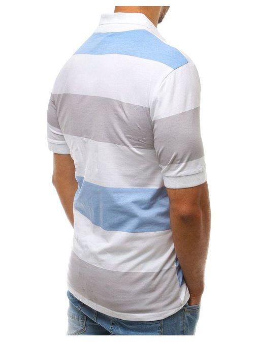 Halvány kék galléros póló