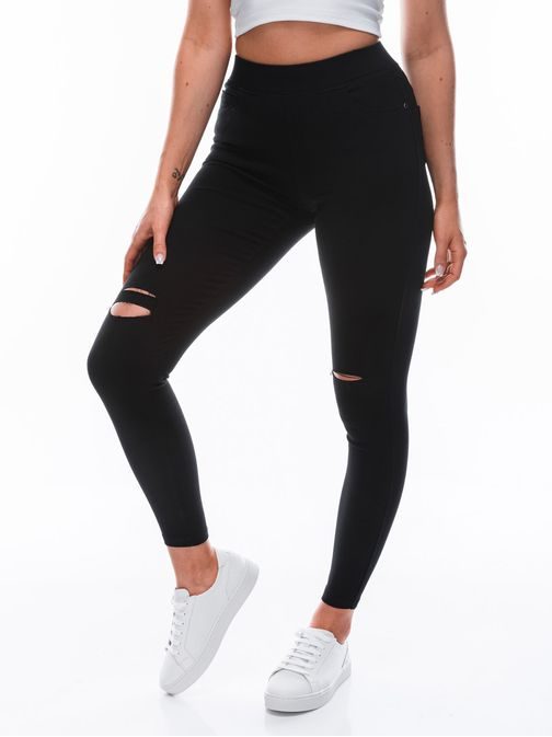 Különleges fekete női jeggings PLR148