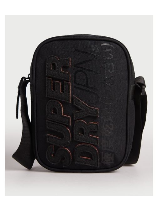 Fekete válltáska SUPERDRY MONTAUK