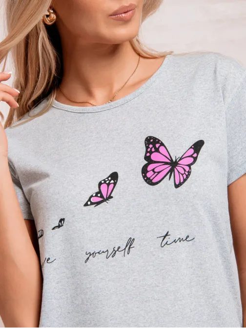 Eredeti szürke női pizsama lepke ULR418