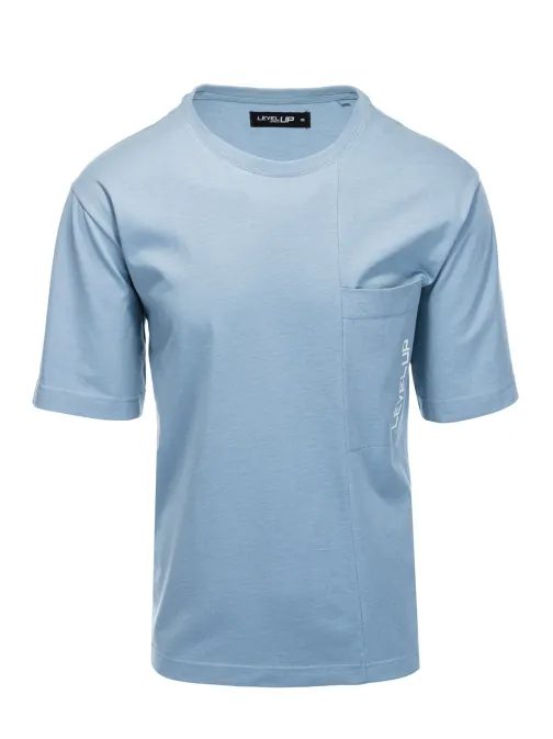 Kék modern oversize póló  S1628