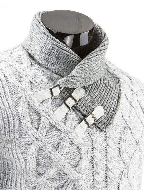 Érdekes kötött férfi pulóver