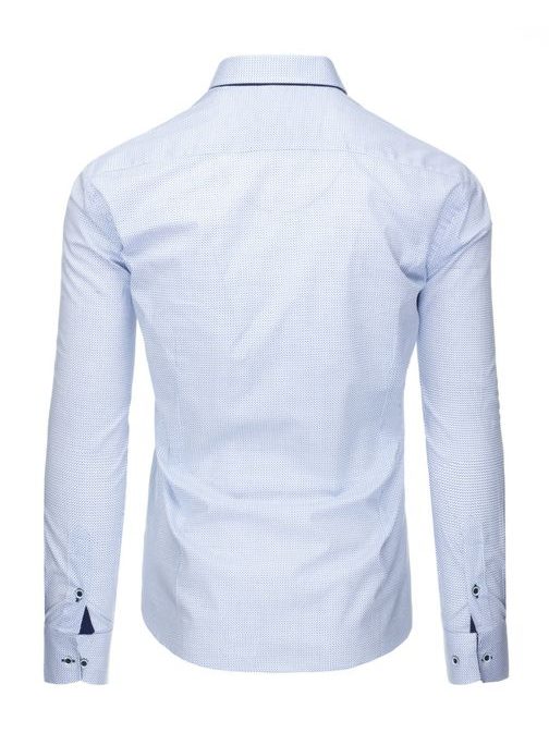 Stílusos fehér ing apró pöttyös mintával