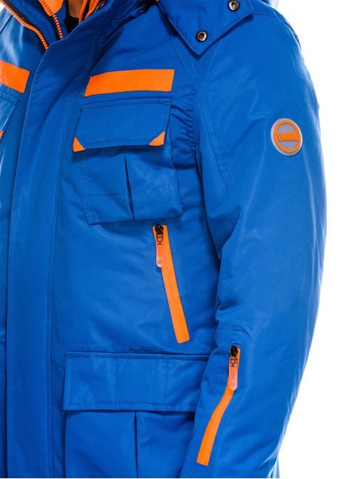 Kék téli kabát c379 - Legyferfi.hu