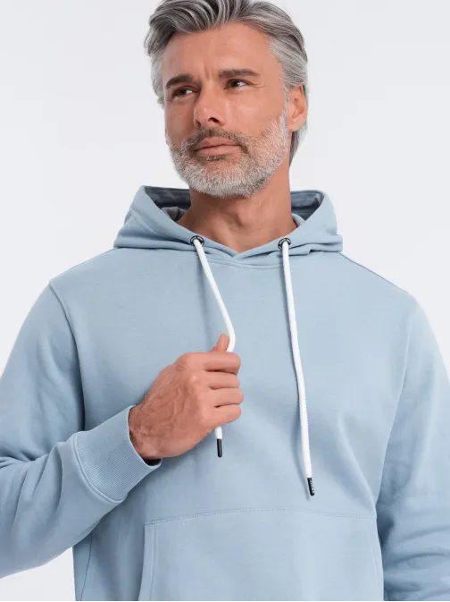 Időtlen kék kapucnis felső  V7 SSBN-0177