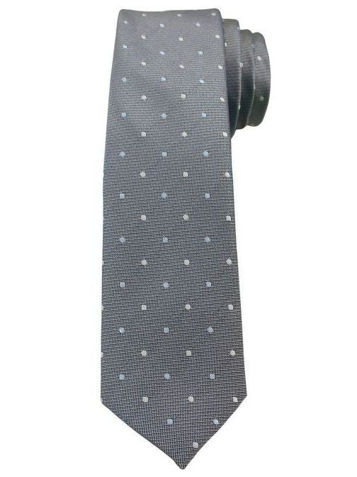 Szürke pöttyös nyakkendő