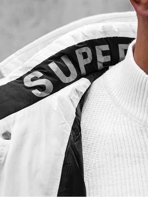 Fehér steppelt téli dzseki  N/7332