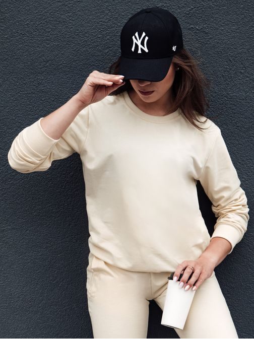 Sima krém színű női felső  Glamflair