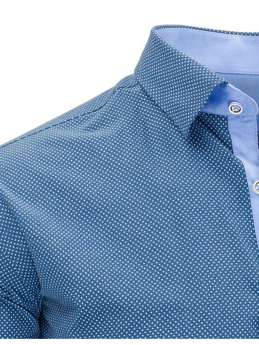 Elegáns kék férfi ing