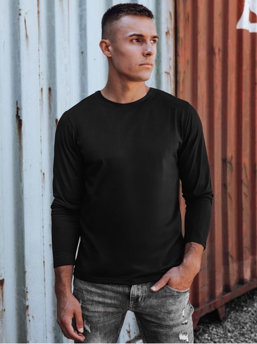 Alap fekete hosszú ujjú póló