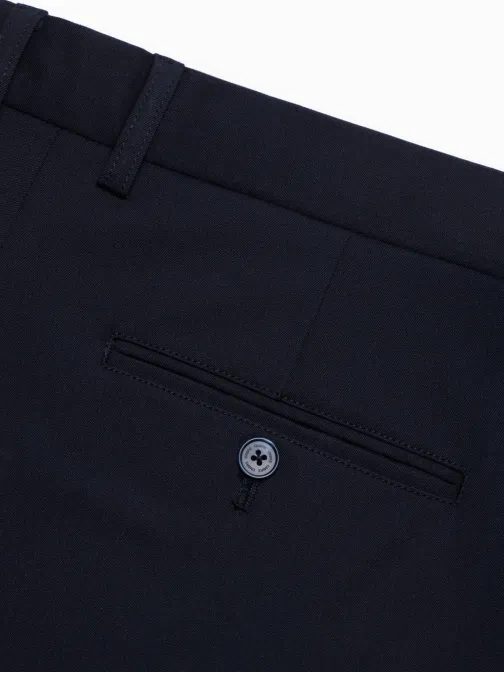 Elegáns sötét kék chinó nadrág klasszikus szabás V3 PACP-0191