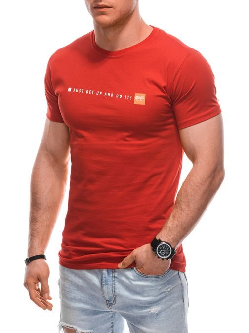 Eredeti piros póló felirattal  S1920